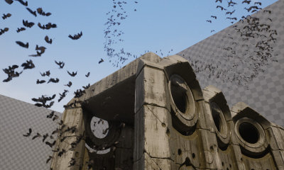 Spline Following Bat Swarm